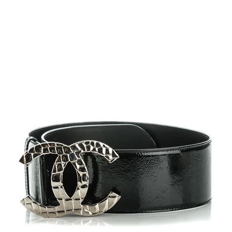 chanel black patent belt|Belts — Fashion .